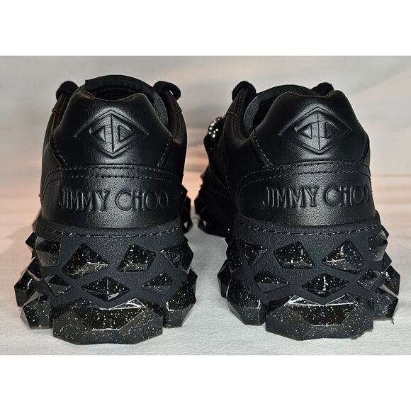 Jimmy Choo Diamond Leather Trainers Size 36 - Picture 3 of 14